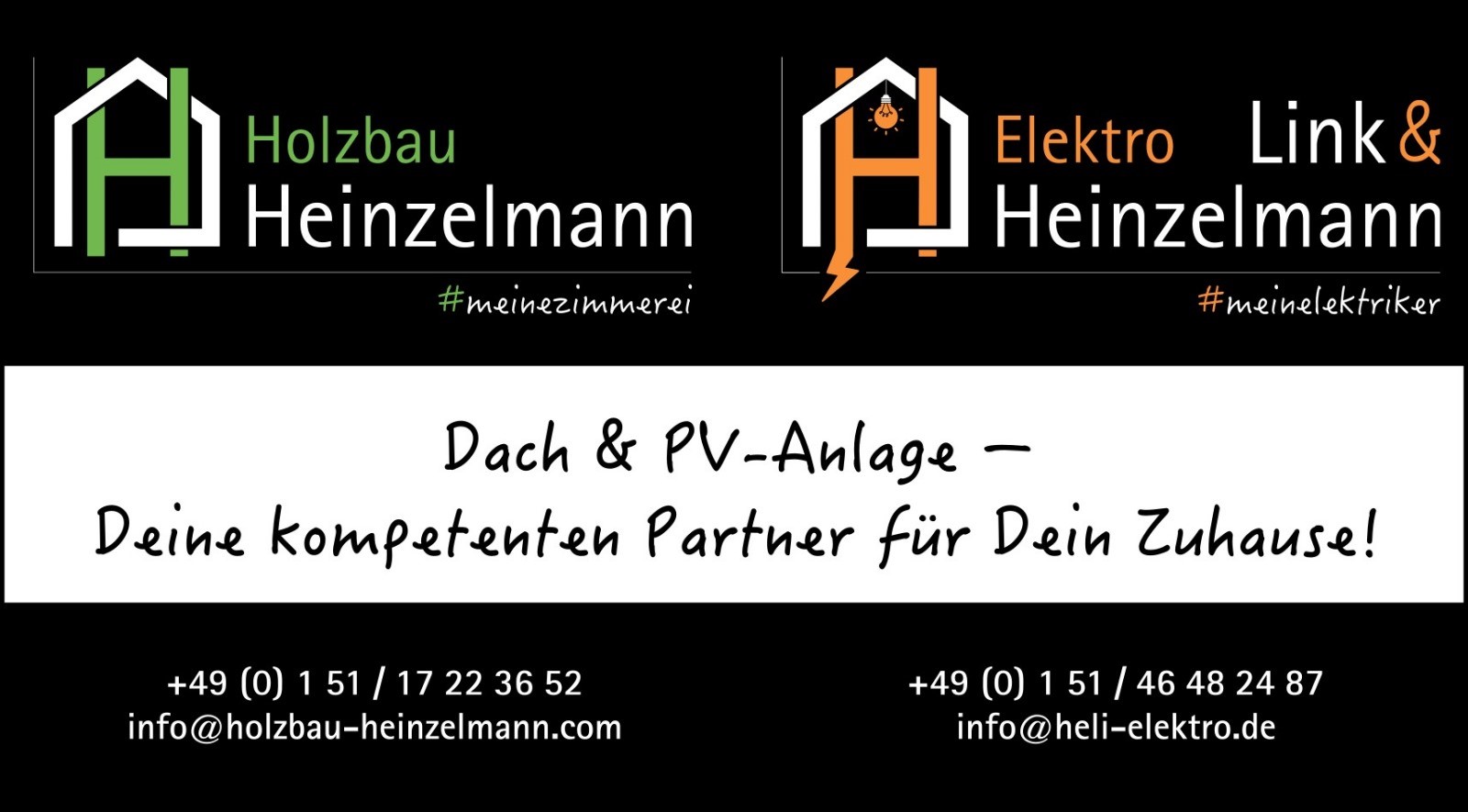 Holzbau Heinzelmann und Elektro Link & Heinzelmann